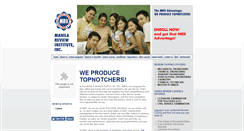 Desktop Screenshot of manilareviewinstitute.com